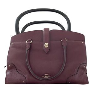 Burgandy Coach Mercer 30 Purse